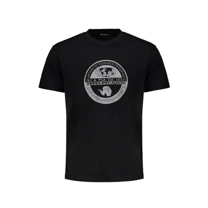 Camiseta negra de algodón