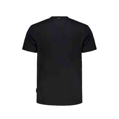 Camiseta negra de algodón