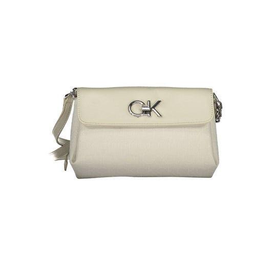 Bolso de poliéster beige