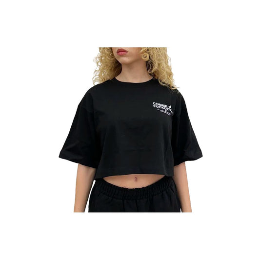 Tops y camisetas de algodón negro