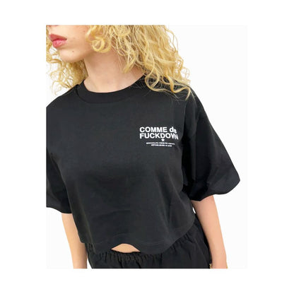 Tops y camisetas de algodón negro