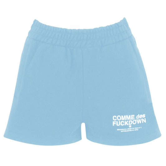 Pantalón corto de algodón azul