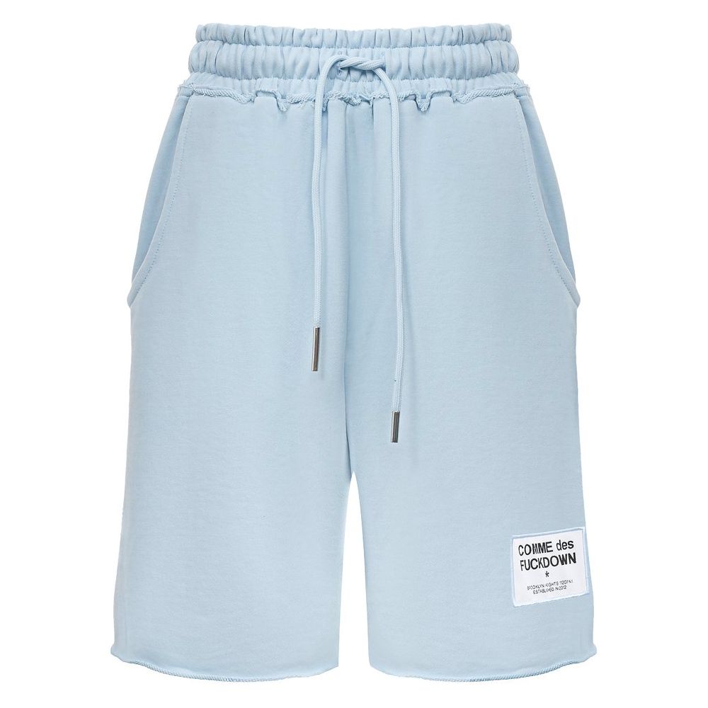 Pantalón corto de algodón azul