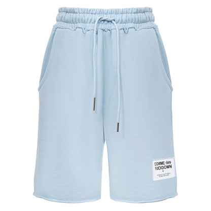 Pantalón corto de algodón azul
