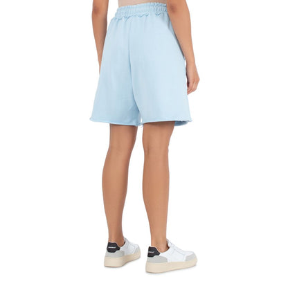 Pantalón corto de algodón azul
