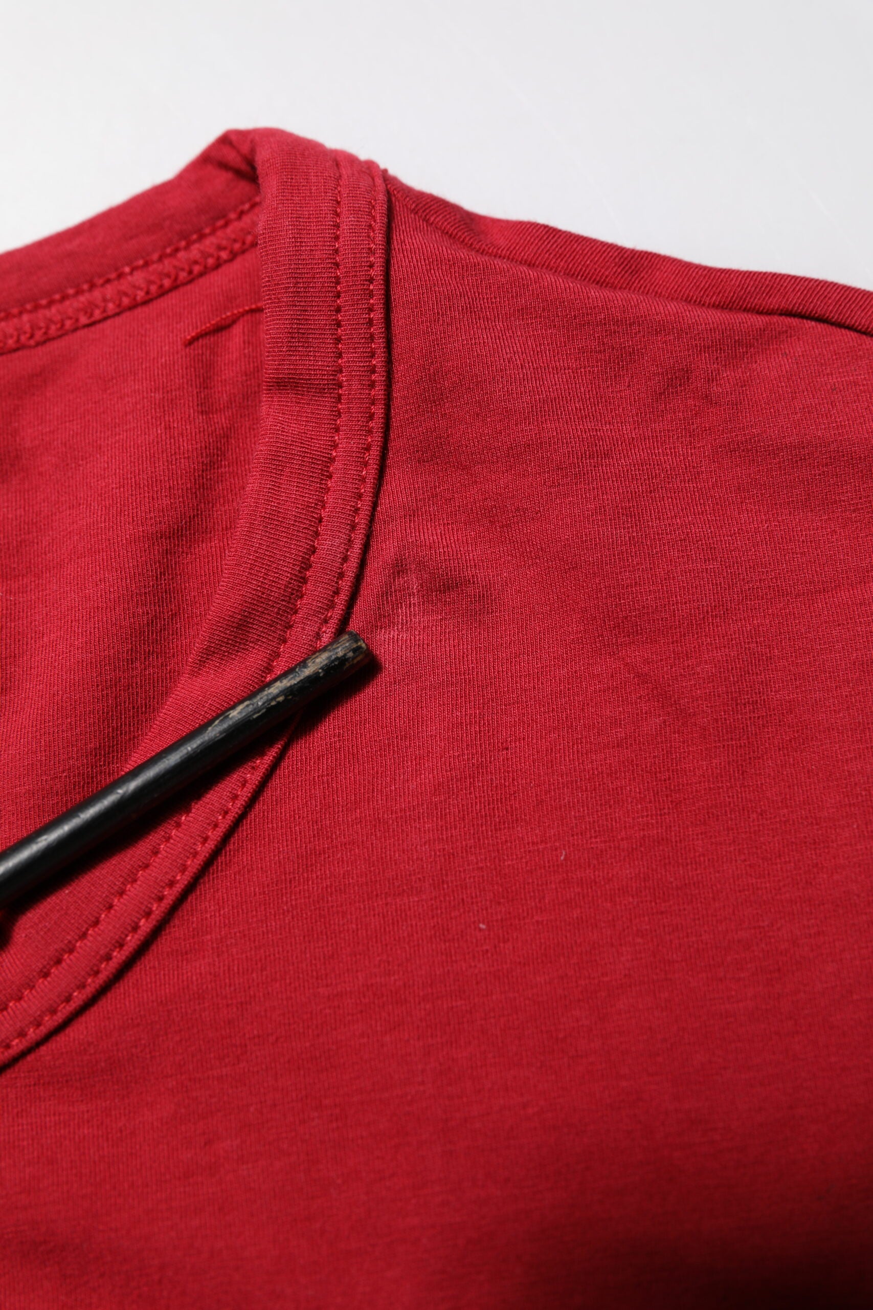 Red Cotton Short Sleeves Men Underwear T-shirt