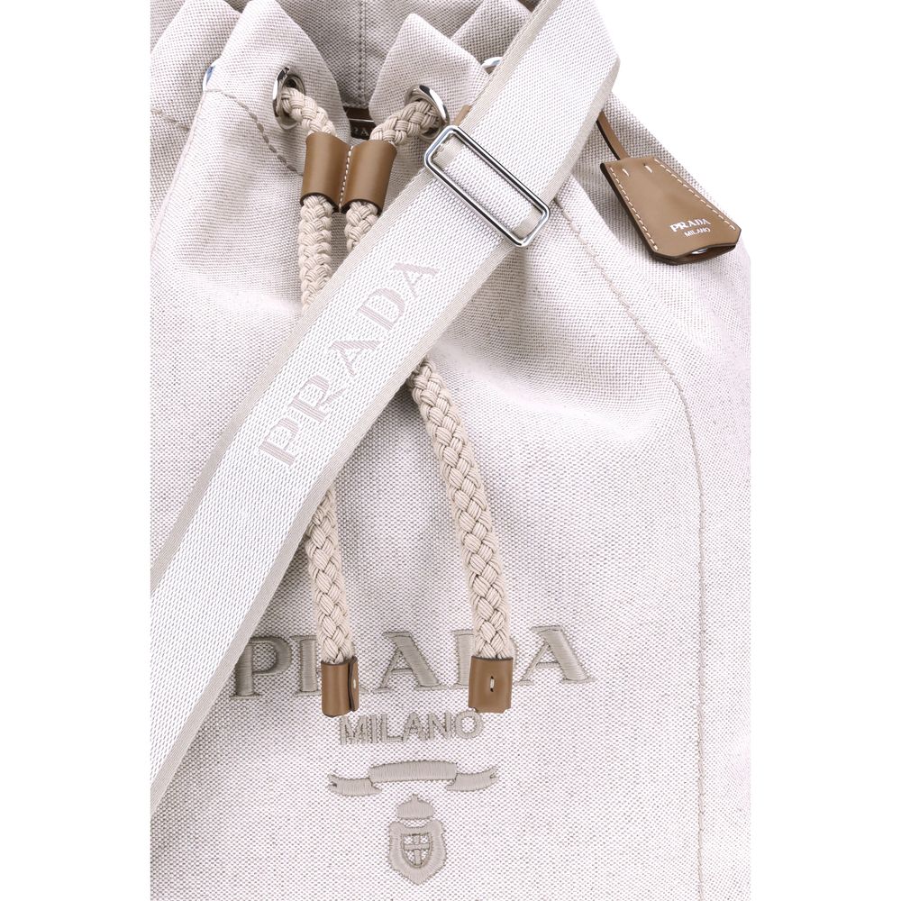 Linen Bucket Bag