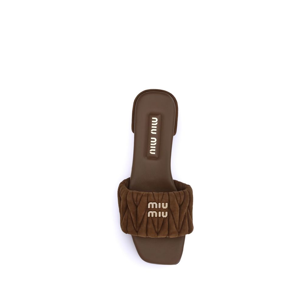 Matelassé nappa leather Sandals