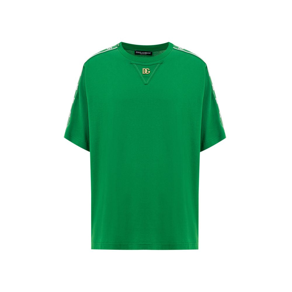 Camiseta verde de algodón