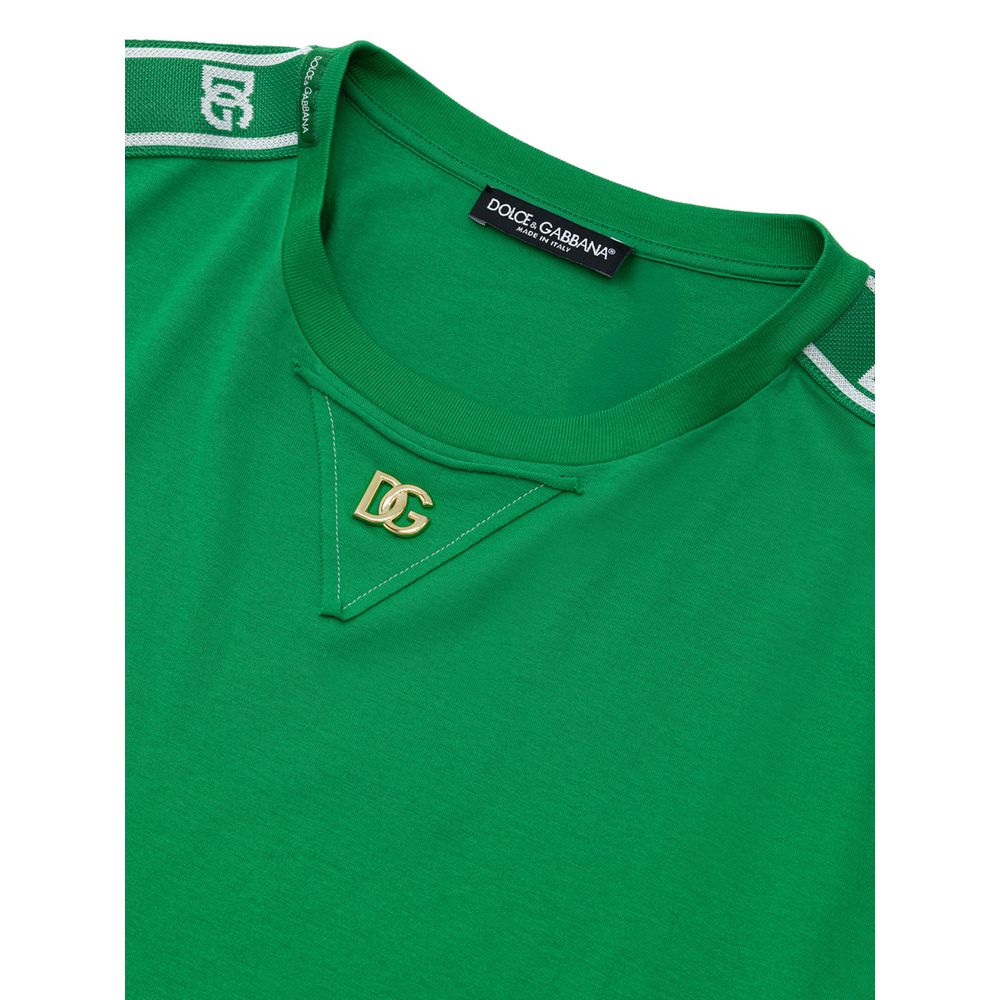 Camiseta verde de algodón