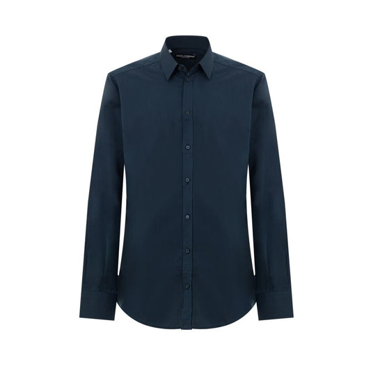 Camisa azul de algodón