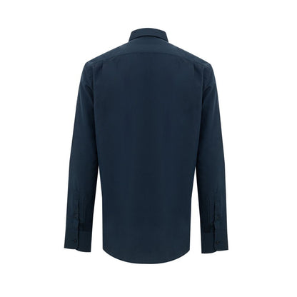 Camisa azul de algodón