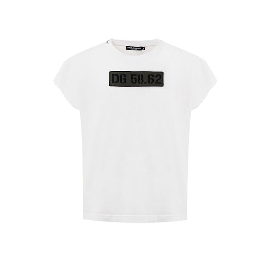 Camiseta blanca de algodón