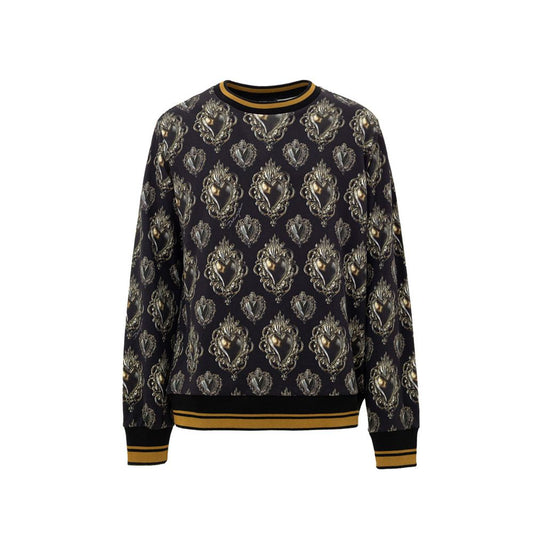 Black Cotton Sweatshirt