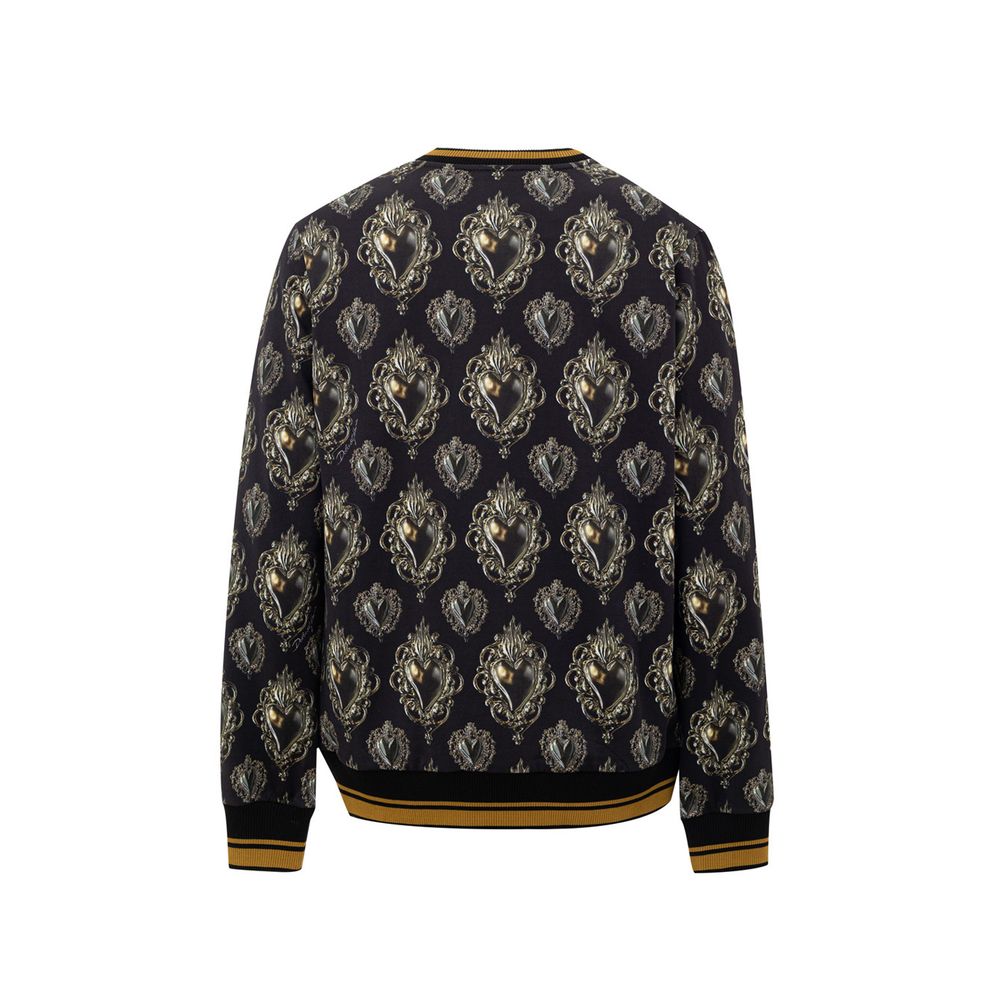 Black Cotton Sweatshirt