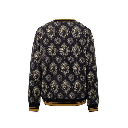 Black Cotton Sweatshirt