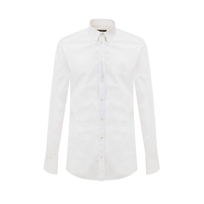 Camisa blanca de algodón
