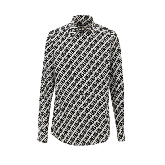 Black And White Cotton Shirt