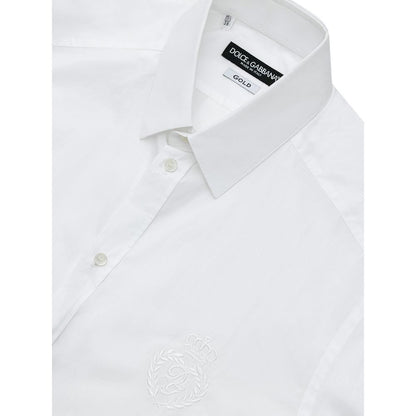 Camisa blanca de algodón