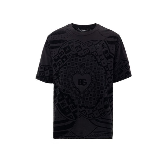 Camiseta negra de algodón