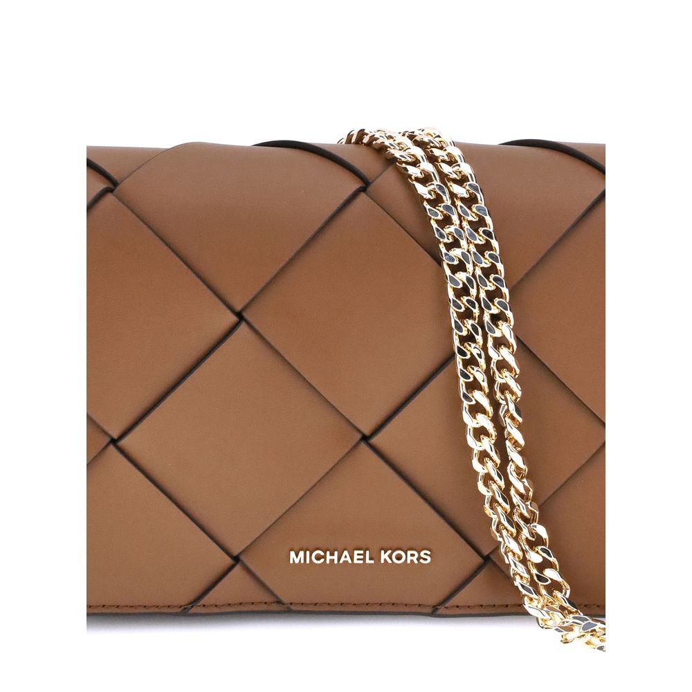 Woven leather Jet Set Shoulder Bag