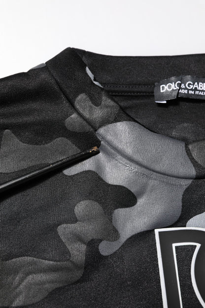 Black Camouflage Pullover Sweatshirt Sweater