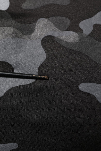 Black Camouflage Pullover Sweatshirt Sweater