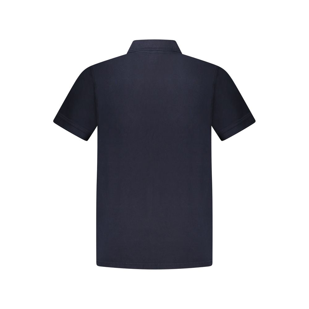 Polo de algodón azul