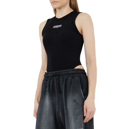 Tops y camisetas de algodón negro