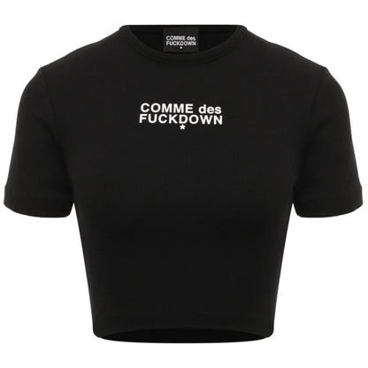 Black Cotton Tops & T-Shirt