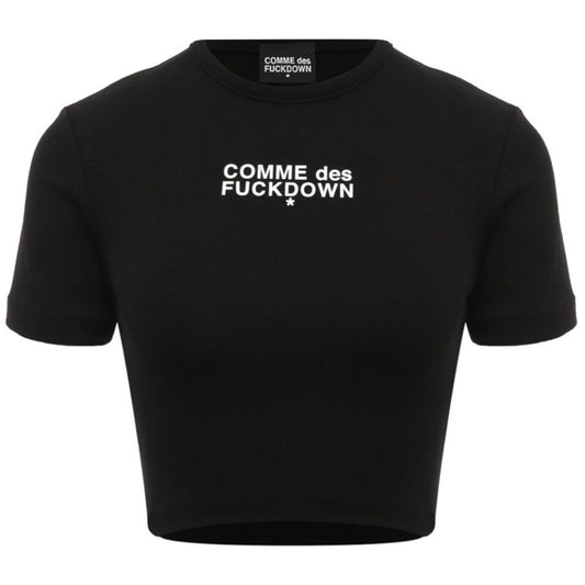 Black Cotton Tops & T-Shirt