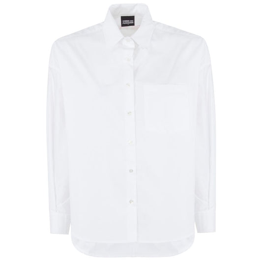 Camisa blanca de algodón