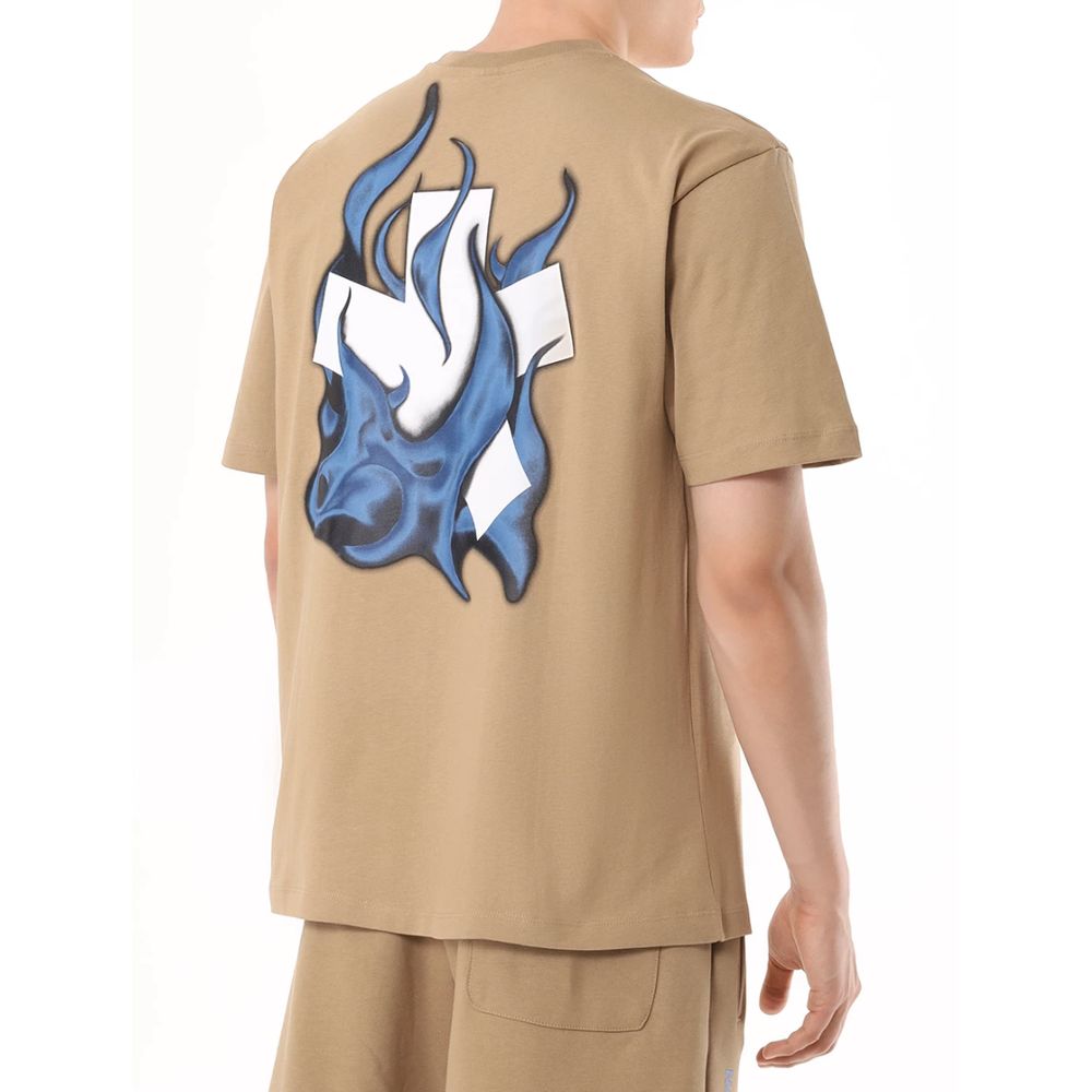 Camiseta de algodón marrón