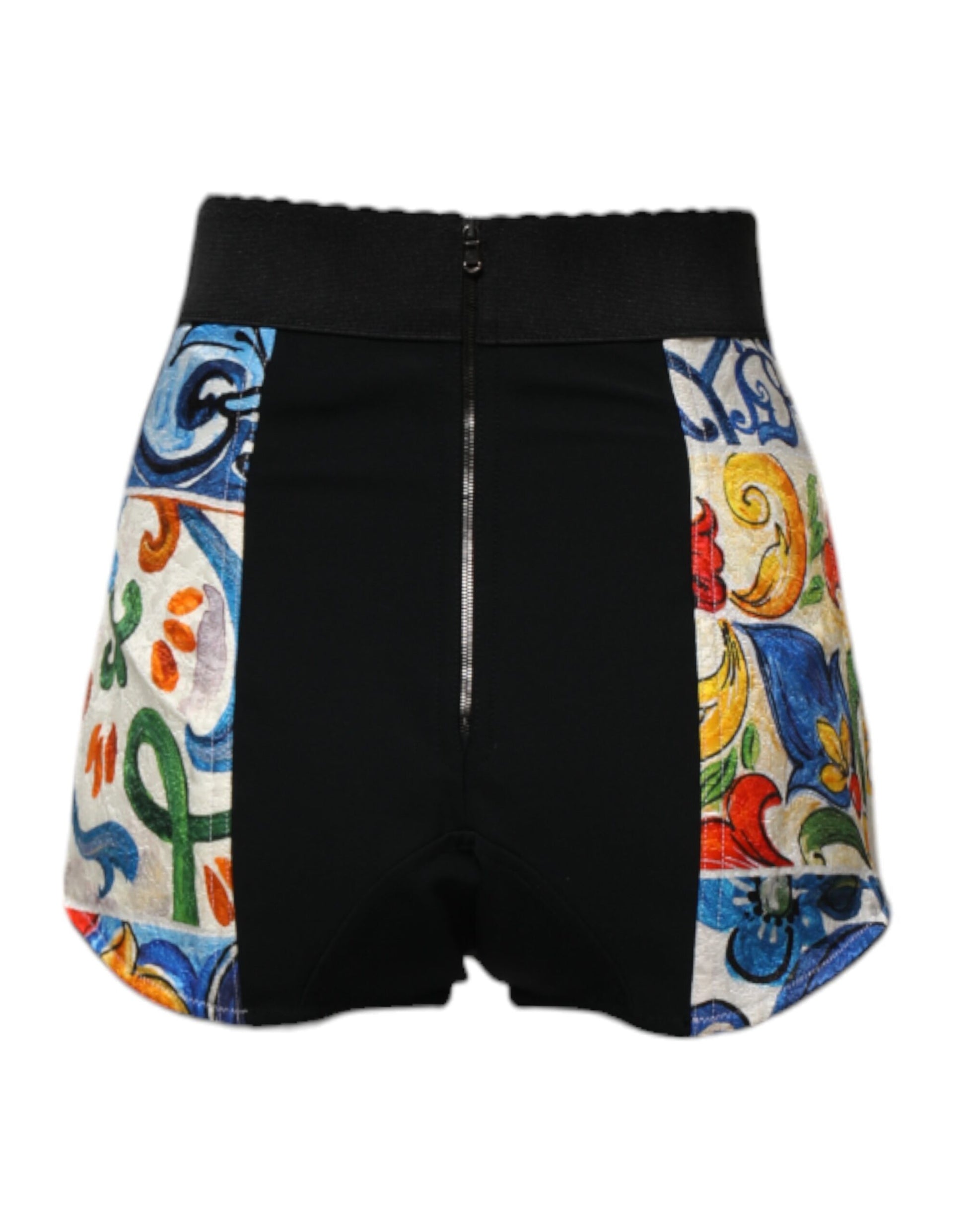 Multicolor Majolica High Waist Hot Pants Shorts
