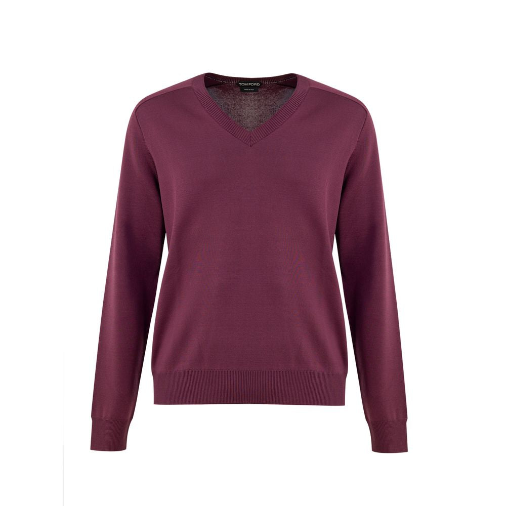 Purple Silk Sweater