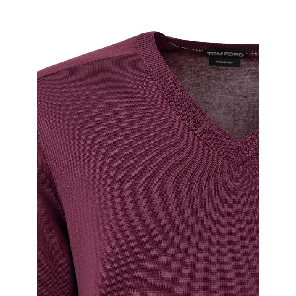 Purple Silk Sweater