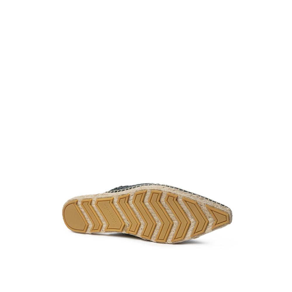 Green Leather Espadrille