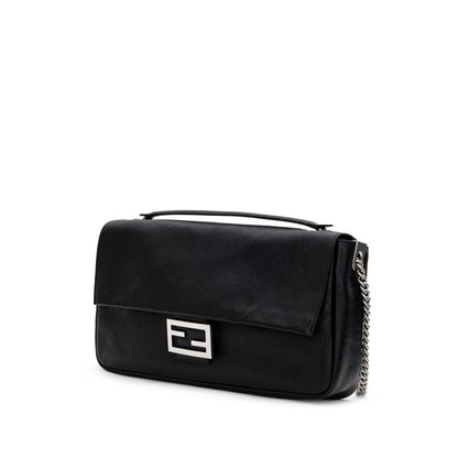 Black Leather Shoulder Bag