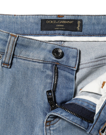 Blue Cotton PRETTY MidWaist Skinny Denim Jeans