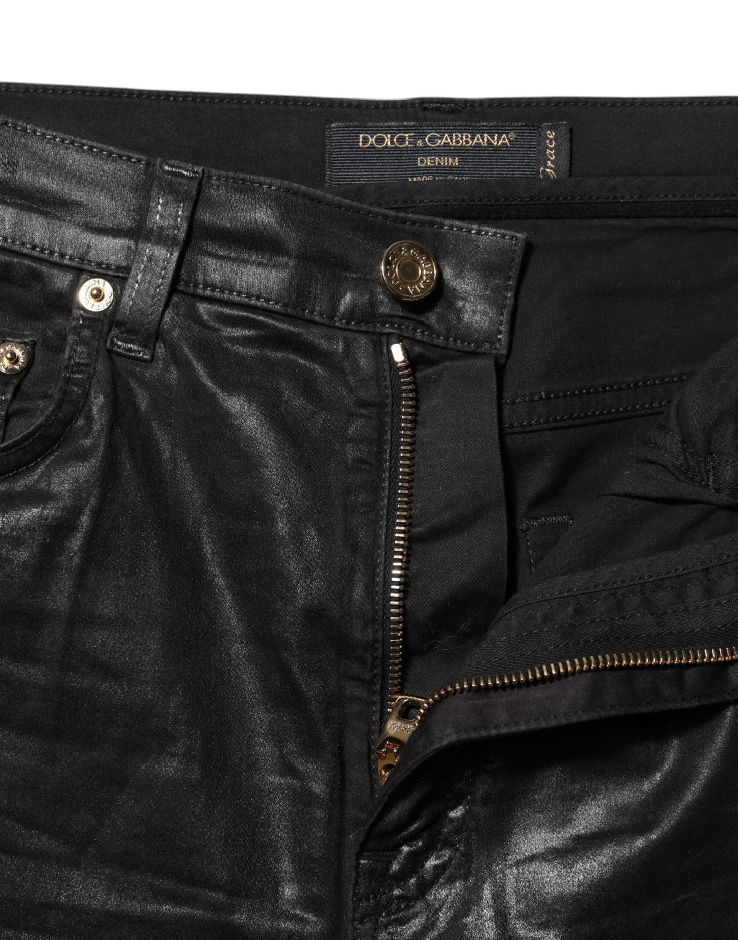 Black GRACE High Waist Skinny Denim Jeans