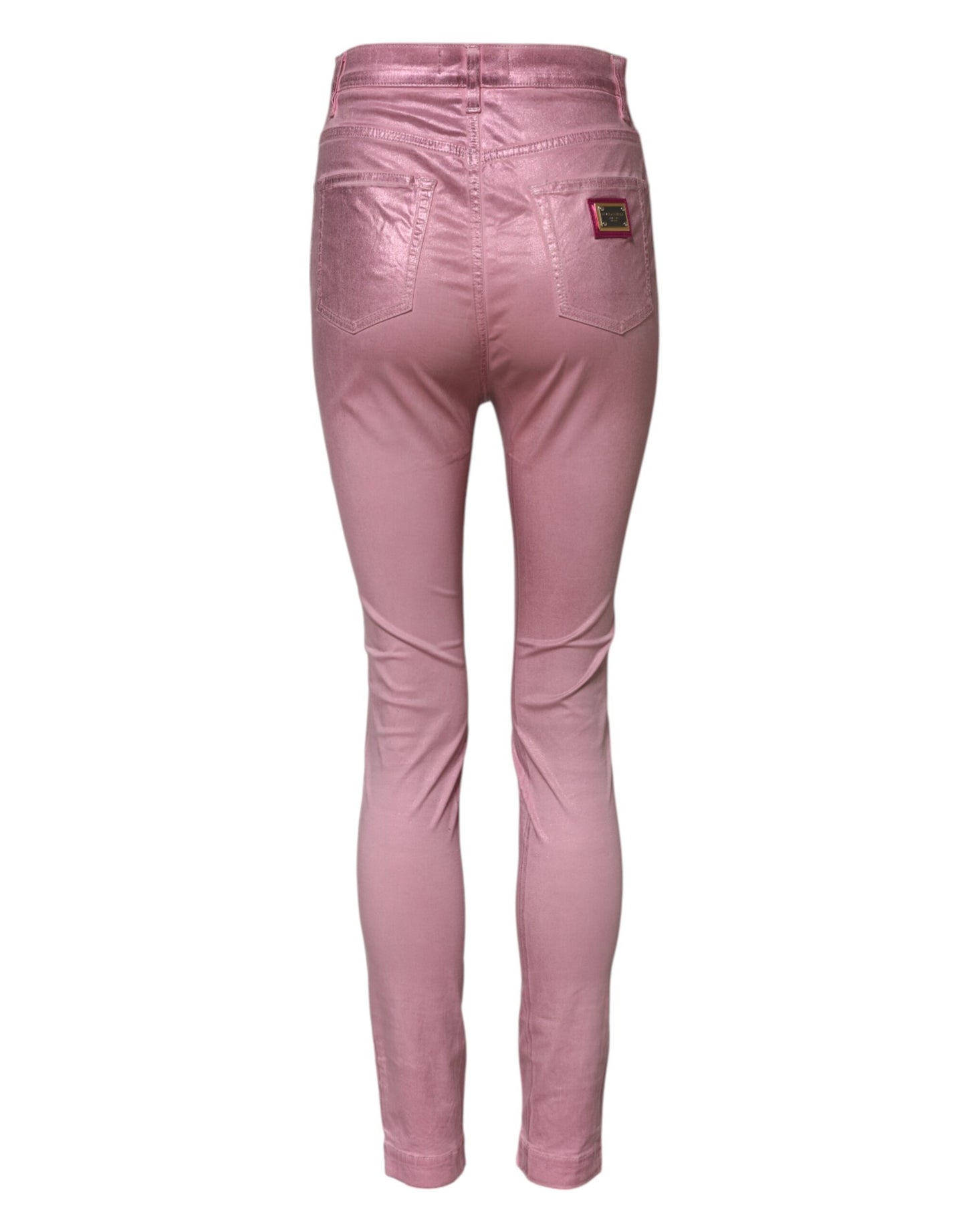 Pink GRACE High Waisted Skinny Denim Jeans