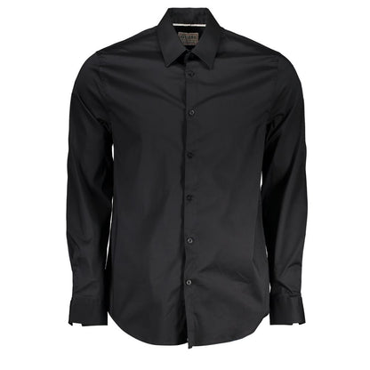 Camisa negra de algodón
