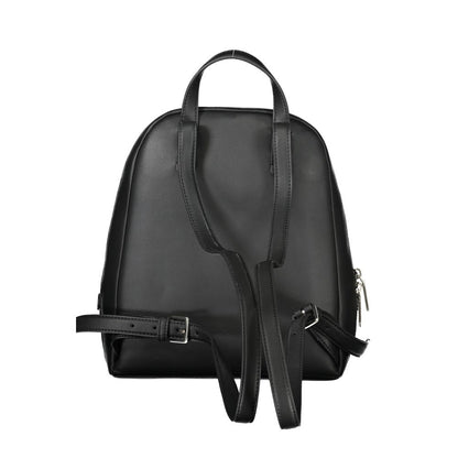 Black Polyester Backpack