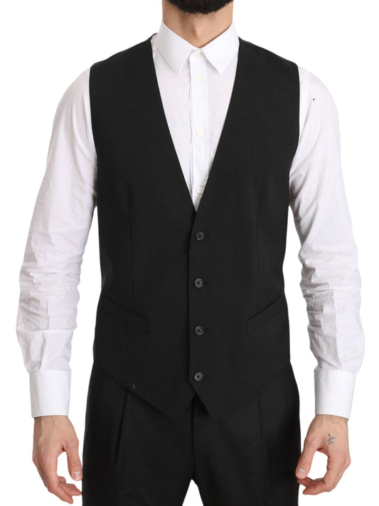 Chaleco formal gris elegante - Corte regular