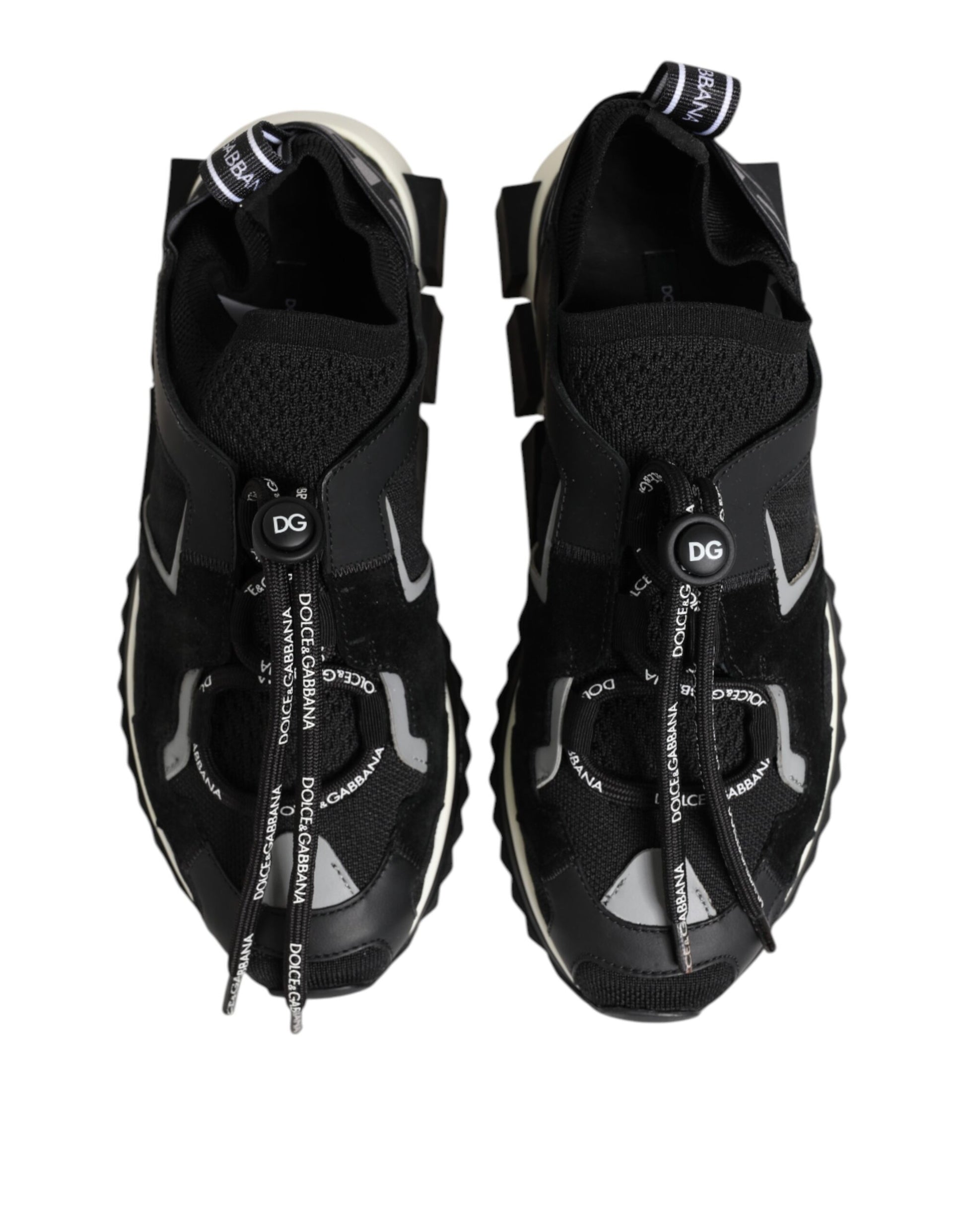 Black White Logo Sorrento Sneakers Shoes