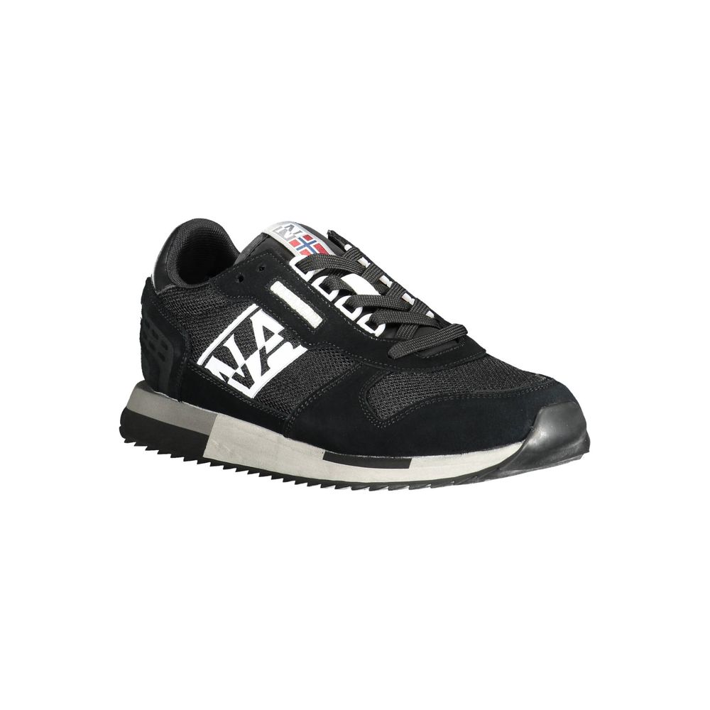 Black Polyester Sneaker