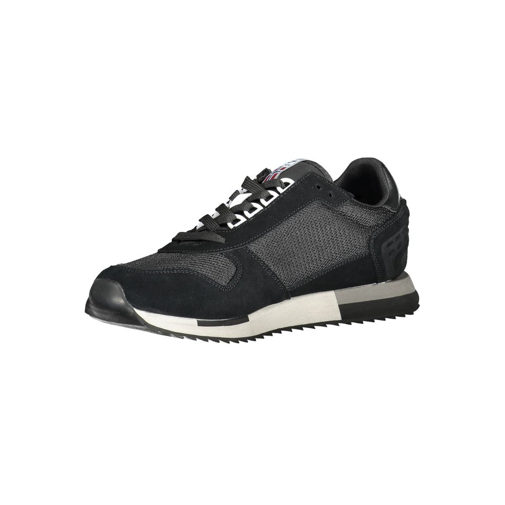Black Polyester Sneaker