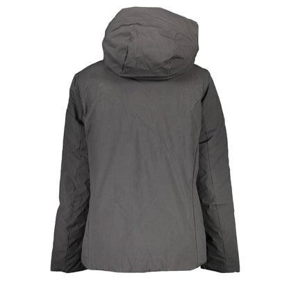 Black Polyester Jackets & Coat