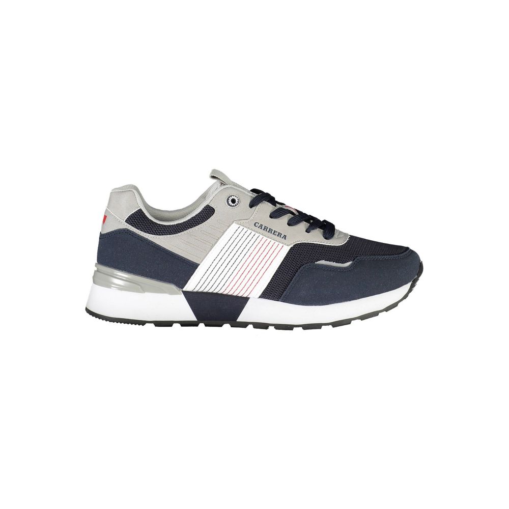 Blue Polyester Sneaker