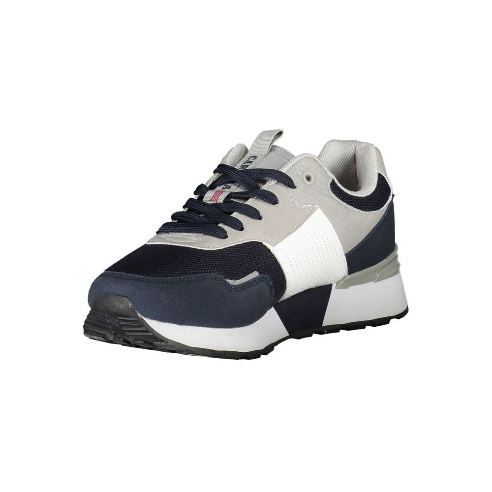Blue Polyester Sneaker